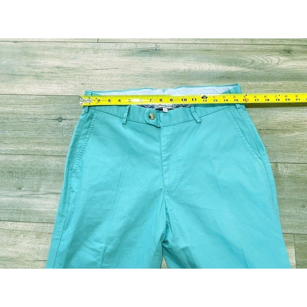 Peter Millar Crown Sport Soft Touch Mens 32x30 Mint Green Stretch Preppy Golf - Picture 9 of 9